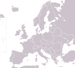 Europe blank map